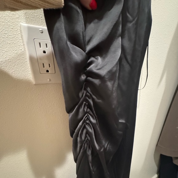 Anthropologie BHLDN Emma High Neck Satin Maxi Gown- NWT- M - Picture 6 of 7